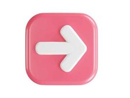 3d rendering arrow icon vector illustration transparent element