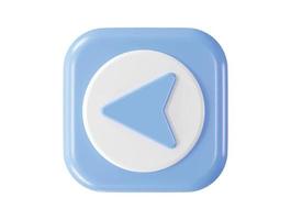 3d rendering arrow icon vector illustration transparent element