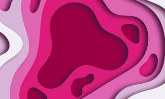 Abstract Background with Pink Paper Cut shapes banner design. Vector illustration.