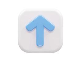 3d rendering arrow icon vector illustration transparent element