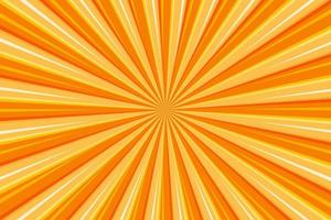 Pop art yellow rays sunburst pattern background vector illustration with halftone