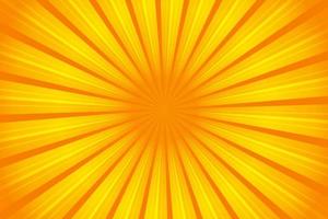 Sunburst yellow pattern rays summer background. Vector illustration