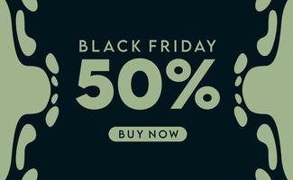 black friday sale banner template vector