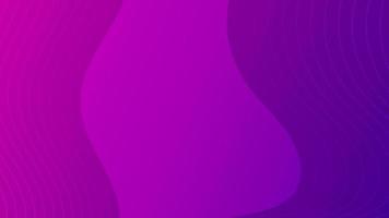 Modern colorful gradient background with wave lines. Purple geometric abstract presentation backdrop. Vector illustration