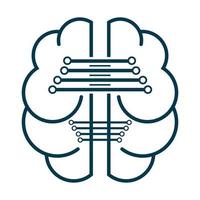 AI brain connection icon, Artificial intelligent icon of high quality AI symbol, artificial intelligence icon vector