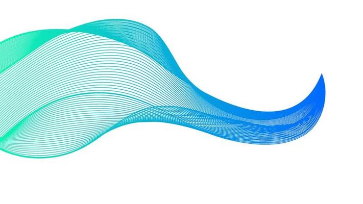 Abstract backdrop with colorful wave gradient lines on white background. Modern technology background, wave design. Vector illustration