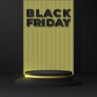 A yellow sign that says black friday on it vector