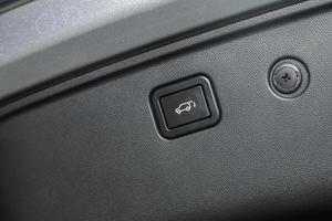 car  black interior trunk release button photo
