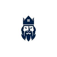 A man with a crown on his head vector