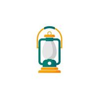 Logo for a kerosene lamp with a light bulb on it vector