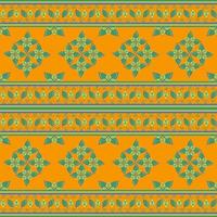 Green leaf seamless pattern in vector illustration design for mat, fabric, scarf, carpet, wrapping paper, tile and more