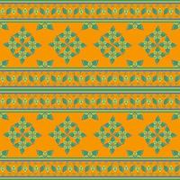 Green leaf seamless pattern in vector illustration design for mat, fabric, scarf, carpet, wrapping paper, tile and more