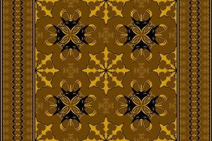 Ethnic folk seamless pattern in black and brown tone in vector illustration design for fabric, mat, carpet, scarf, wrapping paper, tile and more