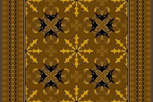 Ethnic folk seamless pattern in black and brown tone in vector illustration design for fabric, mat, carpet, scarf, wrapping paper, tile and more