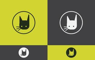 gato logo diseño vector Arte eps