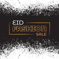 Eid sale web banner template promotion design for business or company for web landing page, web ad, presentation, social, poster, print media. green and black background, white and gold text vector