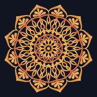 Decorative elements luxury ornament pattern gradient mandala design vector