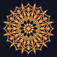 Decorative elements luxury ornament pattern gradient mandala design vector