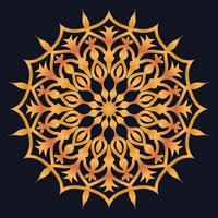 Decorative elements luxury ornament pattern gradient mandala design vector