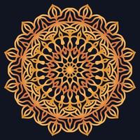 Decorative elements luxury ornament pattern gradient mandala design vector