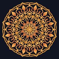 Decorative elements luxury ornament pattern gradient mandala design vector