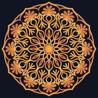 Decorative elements luxury ornament pattern gradient mandala design vector