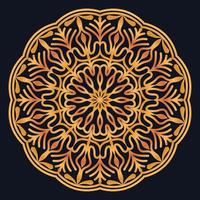 Decorative elements luxury ornament pattern gradient mandala design vector