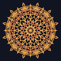 Decorative elements luxury ornament pattern gradient mandala design vector