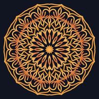 Decorative elements luxury ornament pattern gradient mandala design vector