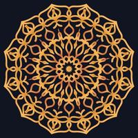 Decorative elements luxury ornament pattern gradient mandala design vector