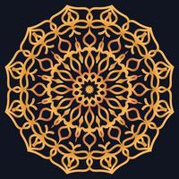 Decorative elements luxury ornament pattern gradient mandala design vector