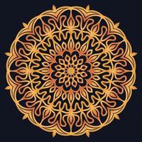 Decorative elements luxury ornament pattern gradient mandala design vector