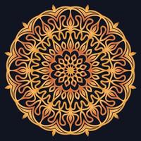 Decorative elements luxury ornament pattern gradient mandala design vector