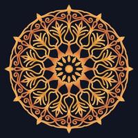 Decorative elements luxury ornament pattern gradient mandala design vector
