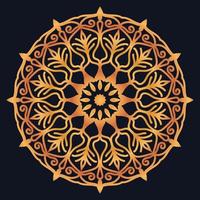 Decorative elements luxury ornament pattern gradient mandala design vector