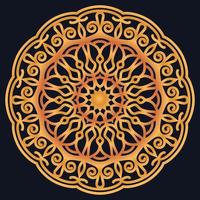 Decorative elements luxury ornament pattern gradient mandala design vector