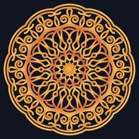 Decorative elements luxury ornament pattern gradient mandala design vector