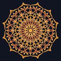 Decorative elements luxury ornament pattern gradient mandala design vector