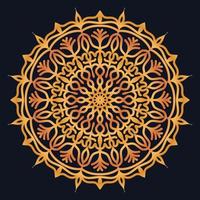 Decorative elements luxury ornament pattern gradient mandala design vector
