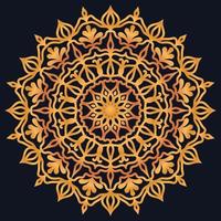 Decorative elements luxury ornament pattern gradient mandala design vector