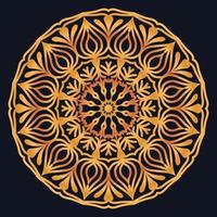Decorative elements luxury ornament pattern gradient mandala design vector