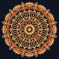 Decorative elements luxury ornament pattern gradient mandala design vector