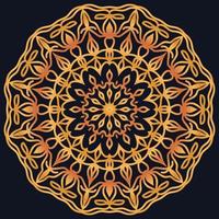 Decorative elements luxury ornament pattern gradient mandala design vector