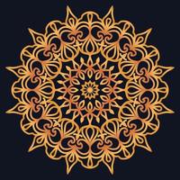 Decorative elements luxury ornament pattern gradient mandala design vector