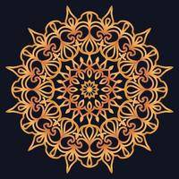 Decorative elements luxury ornament pattern gradient mandala design vector