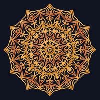 Decorative elements luxury ornament pattern gradient mandala design vector