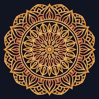 Decorative elements luxury ornament pattern gradient mandala design vector