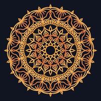 Decorative elements luxury ornament pattern gradient mandala design vector
