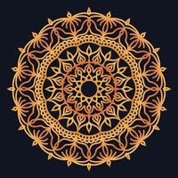 Decorative elements luxury ornament pattern gradient mandala design vector