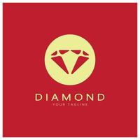 sencillo diamante resumen logotipo, para negocio,insignia,joyas tienda, oro tienda aplicación vector